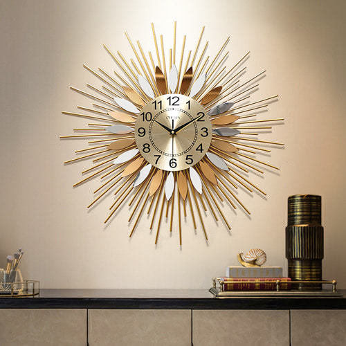 북유럽 시계 거실 가정용 시계 패션 트렌드 정음 태양 벽시계 개성 심플 괘시계
