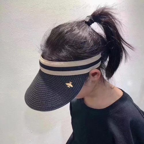 인스넷 레드캡 여성 썬캡 여름 래쉬가드 한국판 패션 밀짚모자 썬캡
