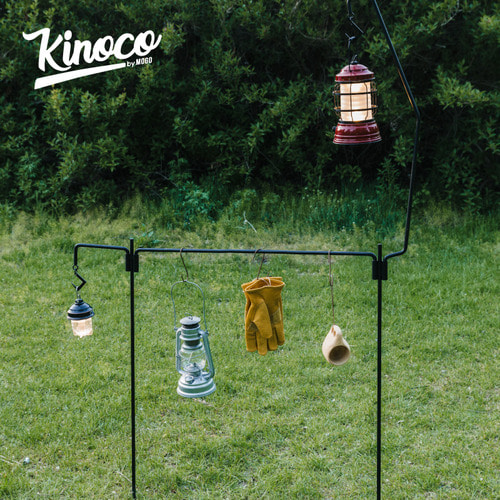 Kinoco 야외 야외 캠핑 연철 화재 램프 홀더 분리형 조합 랜턴 등유 캠프 램프 홀더