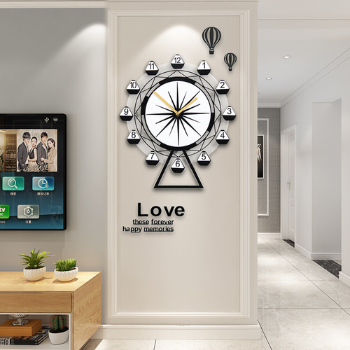 노르딕 온라인 시계 괘종 거실 아이디어 모던 심플 시계 홈 아트 패션 스톤