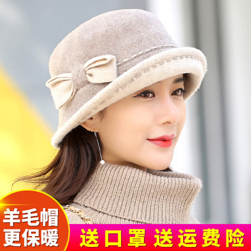 모자 여가을 겨울 양털 모자 한국판 패션 비니 패션 베레모 방풍 버킷햇