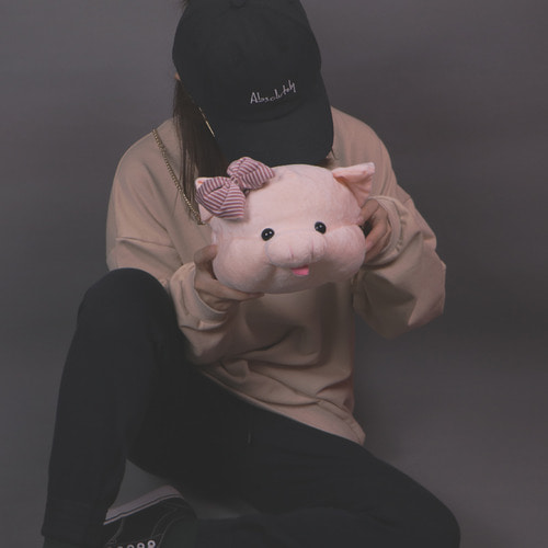 겨울 체인 퍼 가방 귀여운 돼지 동물 기모 가방 여성 크로스백 한국판 학생 숄더 추태 가방