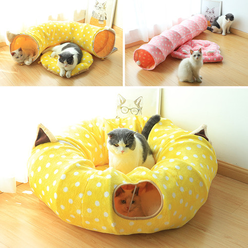 고양이 굴 고양이 터널 애완동물 사계절 고양이 텐트 뒹굴기 자가재배 고양이 침대 고양이 용품