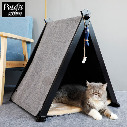 petsfit 고양이 텐트 강아지 집은 사계절 통용 애완동물 텐트 테디 강아지 용품 고양이 집을 전부 뜯어서 세탁할 수 있다.