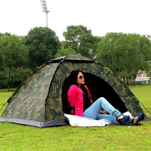 2인용 카무플라자 야외 1인용 단병 실내 방우 낚시 1인 2인 캠핑 방수 텐트
