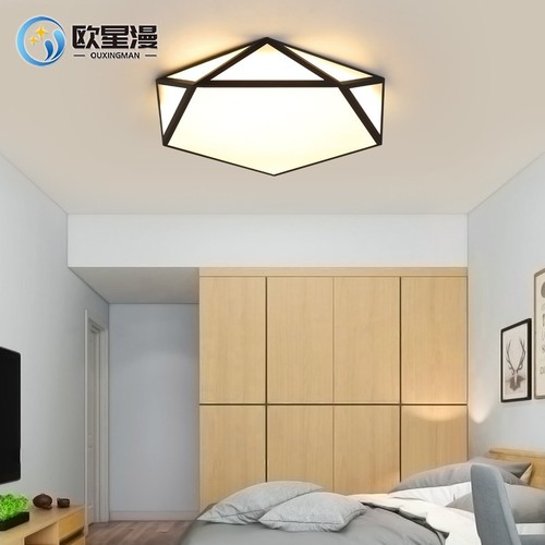 북유럽 크리에이티브 기하학 흡인등 led 룸 메인 침실 램프 심플 모던 가정용 램프 발코니 램프 스마트