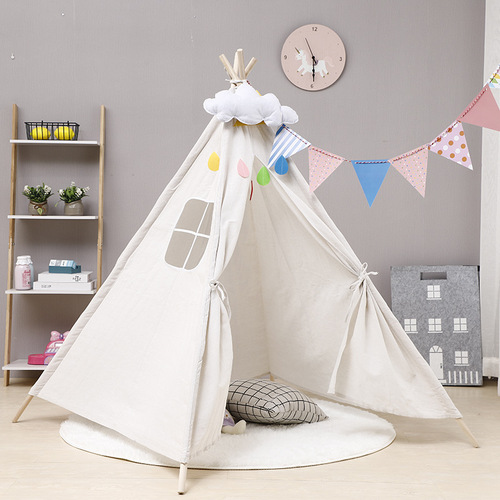 인디언 어린이 텐트 여아 실내 놀이방 작은 집 공주 성 야외 소풍 텐트