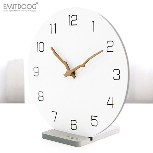 EMITDOOG 유럽식 심플 크리에이티브 탁상시계 패션 벽시계 거실 가정용 북유럽 현대 시계 탁상시계