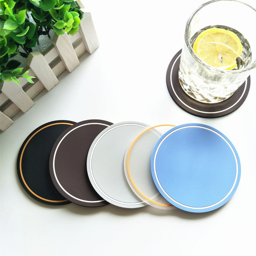 컵받침 원형 찻잔 받침 PVC 매트 크리에이티브 미끄럼 방지 방수 식탁 방열 단열 다도 그릇 매트 가정용