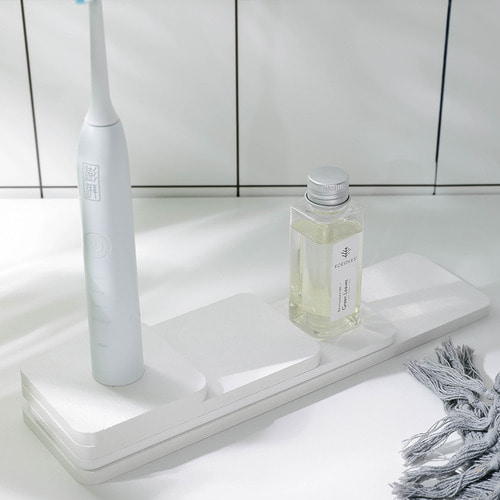 실리카 흡수패드 전동칫솔받침 칫솔자리 세면대 욕실 손 세척대 규조토 비누받침 수납