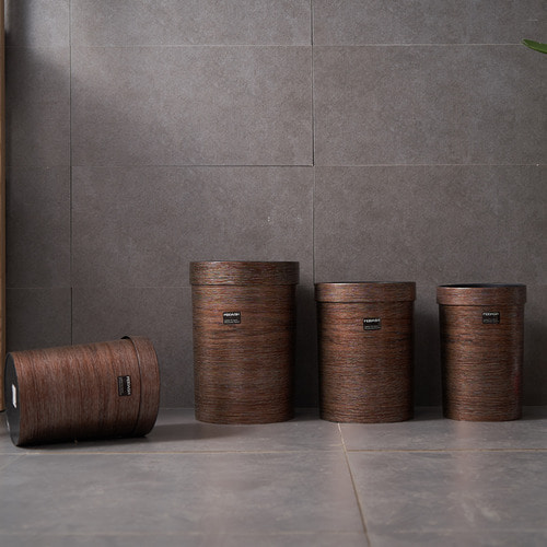 빈티지한 모조목무늬 쓰레기통 중국풍 신중국식 가정용 거실의 앤틱 스타일 빈티지 무개목