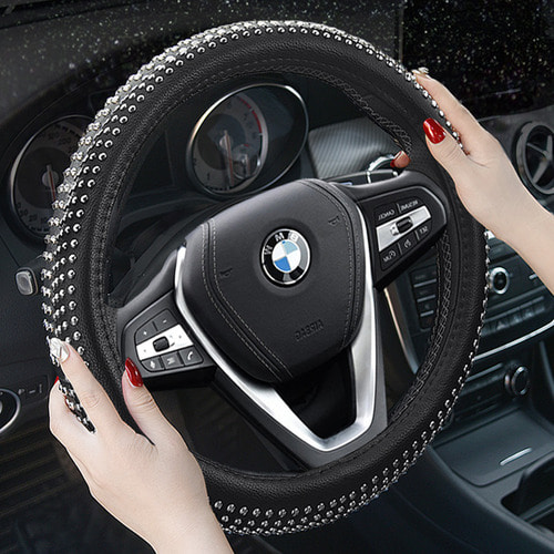 BMW 스티어링 휠 보호 커버 천연 가죽 New 5 시리즈 3 시리즈 X1X3X4X5 네트 적조 브랜드 여름 미끄럼 방지 사계절 일반