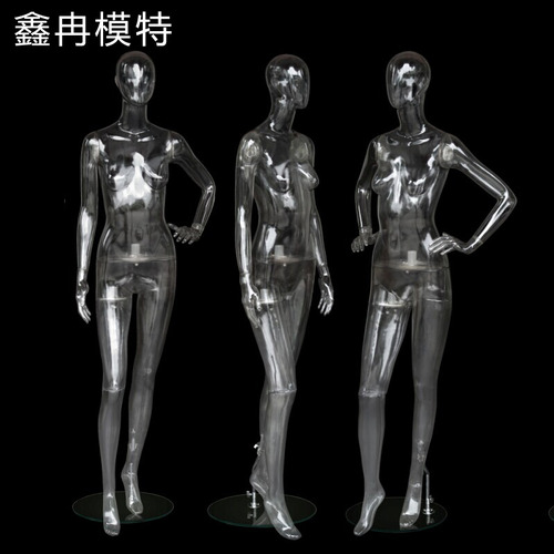 투명전신모델 투명사진촬영3D컷펀칭여마네킹도구 전신허리로여마네킹