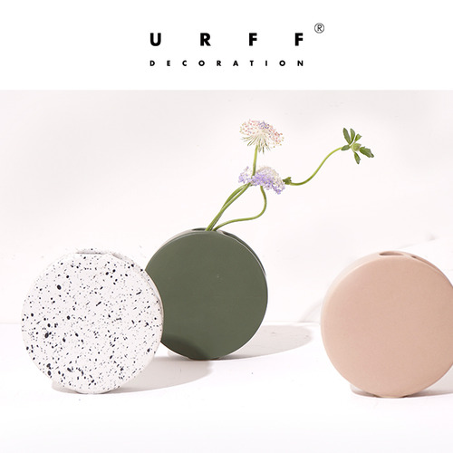 URFF DECO VALE VASE 크리에이티브 디자인 꽃병 노르딕 ins 세라믹 꽃장식 스패너