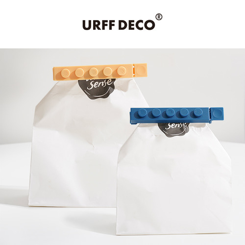 URFF DECO 레고 클로저 크리에이티브 수납 클립 밀폐 방습으로 수납이 편리함