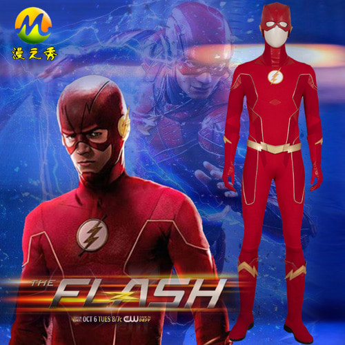 Comic Show The Flash Season 6 바ry Allen Cosplay Men s The Flash Cos One-piece Mask