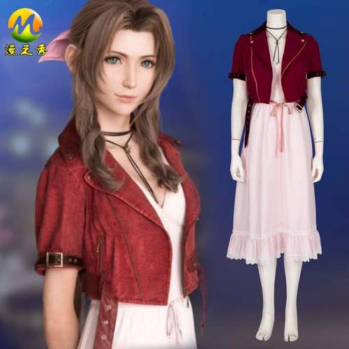 New 년식 Manga Show Final Fantasy 7 Remake Alice Costume Game Iris with 년식 Female Cosplay Clothes