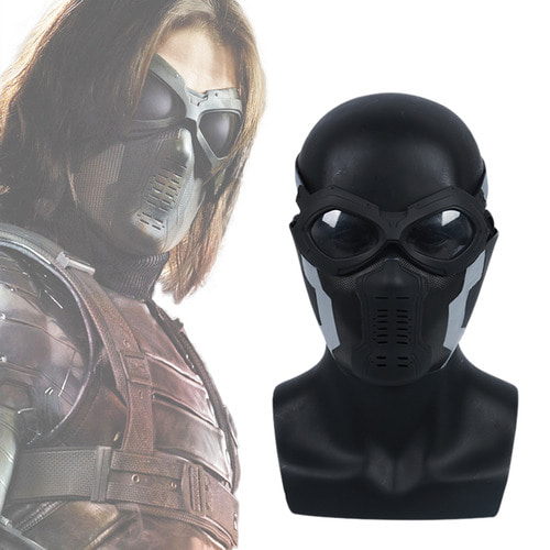 Comic Show 캡모자tain America 2 The Winter Soldier Winter Soldier Bucky Cos Mask Mask Cosply Item 할로윈