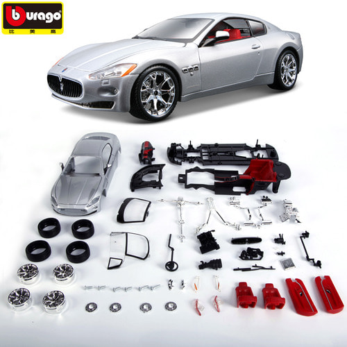 Bimeco Maserati 조립 자동차 모델 1:24 시뮬레이션 오리지널 합금 스포츠카 마세라티 자동차 모델
