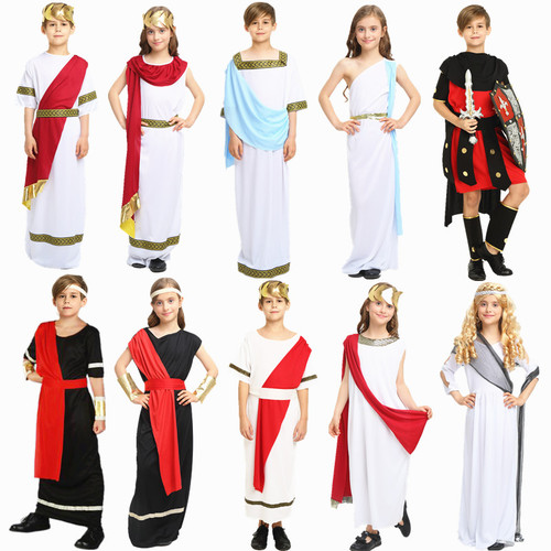 어린이 날 공연 의상 고대 그리스 제우스 어린이 고대 로마 공주 왕자 의상 그리스 현명한 의상