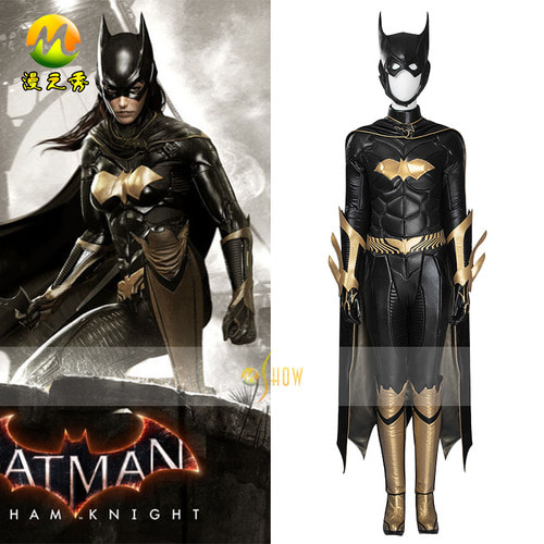 Comic Show Batman : Arkham City Knight Cos Suit Batgirl Cosplay Costume New 년식 원피스