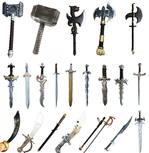 할로윈 World of Warcraft Shield 헬멧 Toy Sword Dagger Simulation Samurai Adult Cos Weapon Weapon