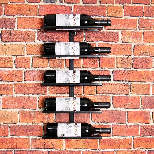 와인 인테리어 소품 유럽식 아이디어 와인 벽걸이 술집 거실 술병 선반 철예진열대