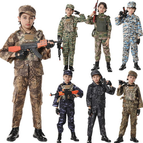 할로윈 의류 해군 선원 위장 의류 어린이 성인 부모-자식 패션쇼 성능 의류 신 년식 봄 군사 훈련 의류