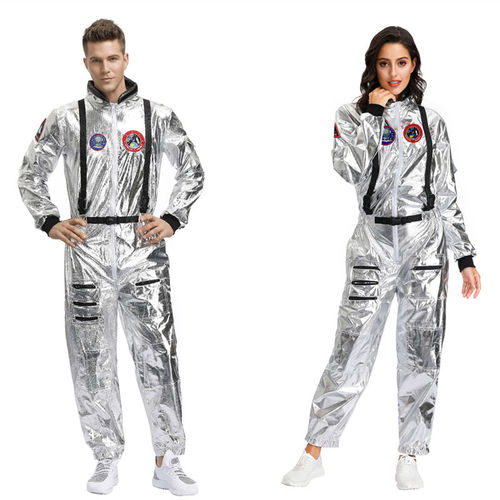 Um Nan Na 성인 방황 지구 우주복 우주 비행사 코스프레 커플 드레스 무대 의상