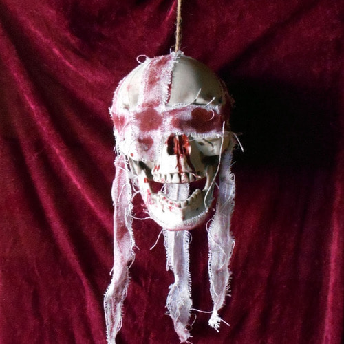 피 묻은 공포 펜던트 비밀 방 오르간 장식 매달려 유령 할로윈 바 유령의 집 소품 무서운 시뮬레이션 해골