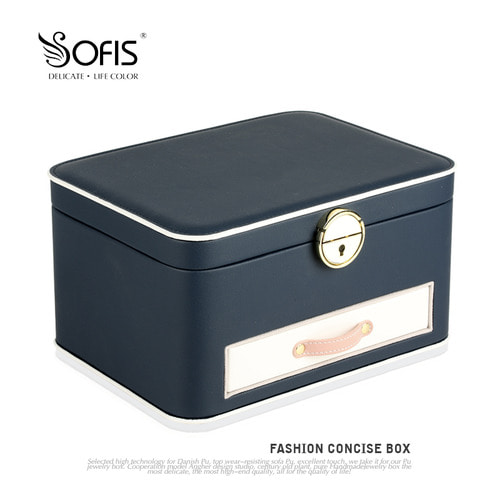 Sofis 공주 유럽 스타일의 보석 상자 대형 보석 저장 상자 다층 보석 상자 생일 선물 한국어 원본