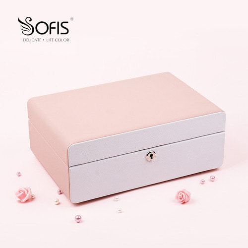 Sofis 더블 간단한 보석 상자 원래 보석 보관 상자 큰 보석 상자 나무 시계 상자 반지 상자 선물