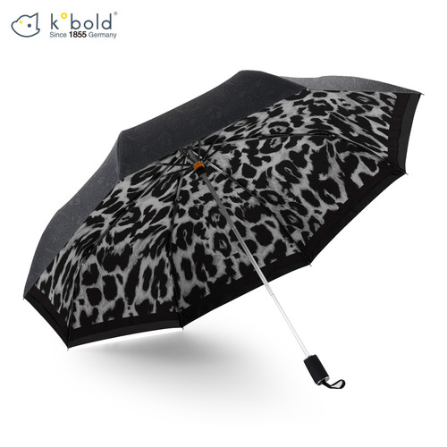 코볼트 파라솔 레오파드 프린트 비 또는 광택 비의 우산 자외선 차단 자외선 차단 고급 접이식 여신 태양 우산