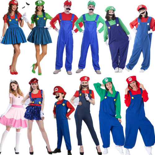 할로윈 Cosplay Super Mario Costume Adult Mario Annual 파티 Performance Costume