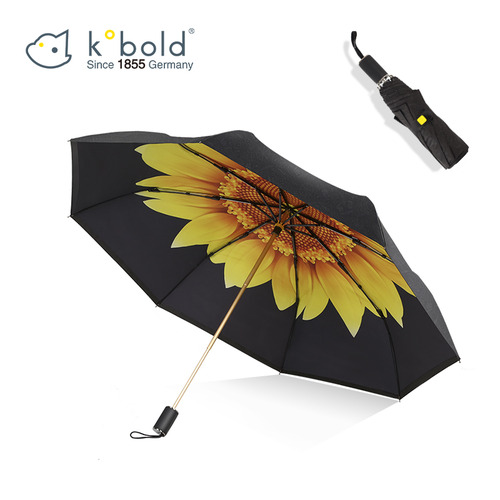 Kobold 해바라기 우산 여성 더블 레이어 자외선 차단제 자외선 태양 우산 비와 태양 이중 사용 접는 양산 우산