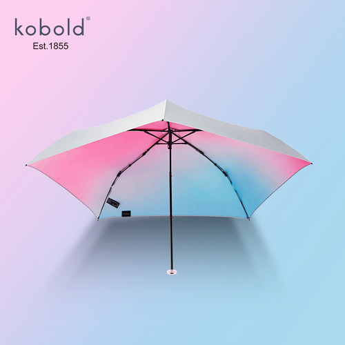 Kobold 태양 우산 여성 태양 우산 슈퍼 태양 보호 UV 보호 달콤한 우산 새로운 년식 소형 휴대용 무지개 우산