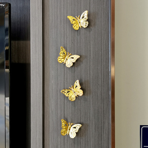 북유럽 인 라이트 럭셔리 [나비] 냉장고 자석 장식 자석 스티커 창조적 인 자석 자석 자석 세트