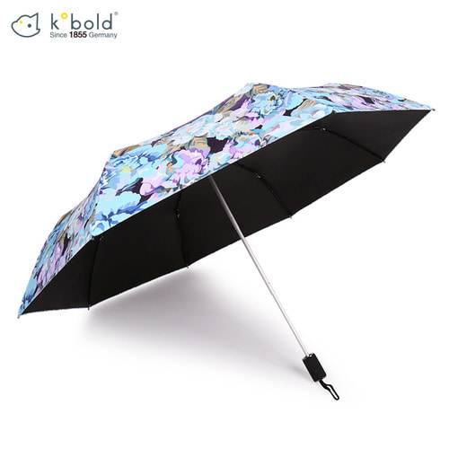 독일 Kobold 태양 우산 여성 검은 접착제 슈퍼 양산 UV 보호 접는 비와 비 모란