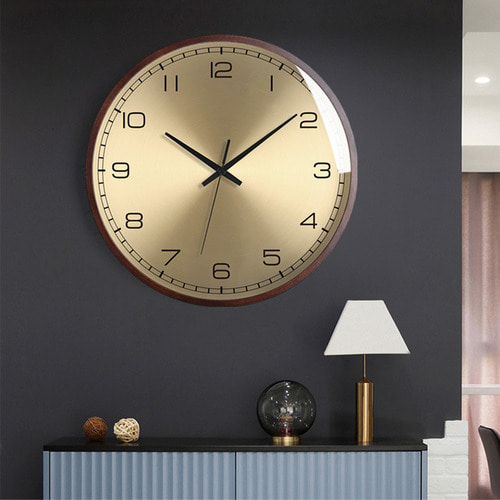 Aniok 북유럽 창조적 인 시계 현대 미니멀 거실 시계 금속 빛 럭셔리 분위기 조용한 홈 벽시계
