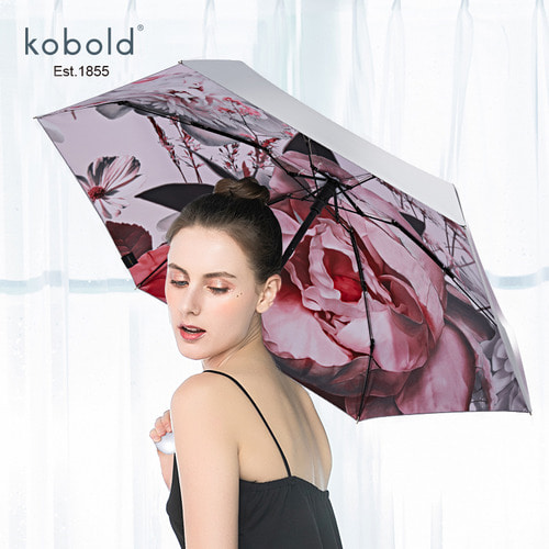 kobold 태양 우산 여성 비와 태양 이중 목적 양산 자외선 차단제 자외선 컴팩트하고 달콤한 패션 가벼운 고급 우산