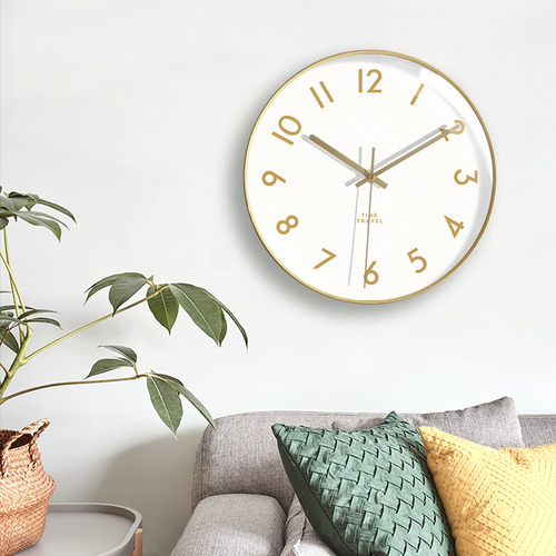 북유럽 벽시계 거실 홈 시계 벽걸이 시계 현대 미니멀리스트 시계 홈 거실 침묵 패션 시계