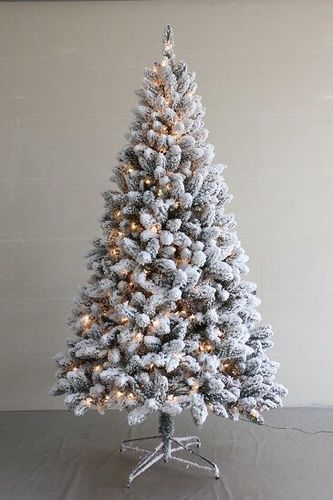 Haidi 크리스마스 장식품 크리스마스 창은 조명 장식 장식품으로 크리스마스 트리를 불고 2.1 미터 높이의 눈을 제공합니다