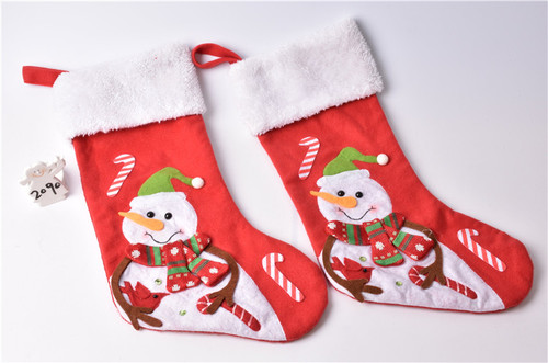 Haidi 크리스마스 선물 가방 크리스마스 양말 산타 양말 크리스마스 눈사람 스팽글 양말 장식품 만화 양말페어