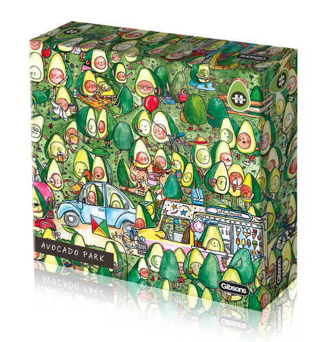 [Spot] Gibsons Avocado Park 1000 Pieces 영국식 Imported Puzzle 교육 완구