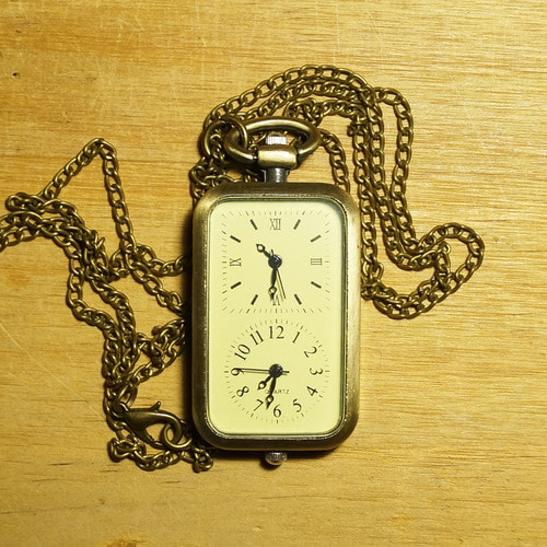 {Mr. Yi Steam 컨티넨탈} Steampunk Gift 영국식 Gentleman Victoria 더블 Dial Pocket Watch Pocket Watch