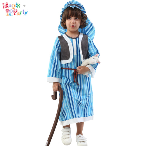 결혼식 아동 공연 의상 Boys Arab Girls Dubai Robe Shepherd Cosplay Costumes
