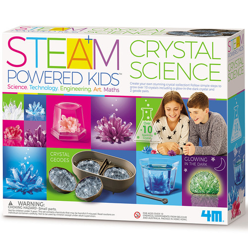 4M STEAM 교육 장난감 종류의 크리스탈 실험 재미 세트 수입 크리스탈 환경 보호 화학 과학