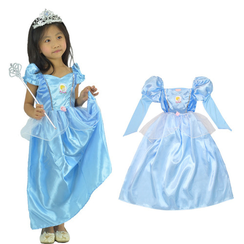 할로윈 어린이 의상 코스프레 성능 의류 냉동 신데렐라 푹신한 공주 드레스 드레스