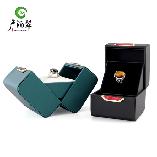 Guangbo Cui 창조적 제안 PU 보석 함 더블 다이아몬드 반지 상자 귀걸이 상자 펜던트 상자 보석 저장 상자