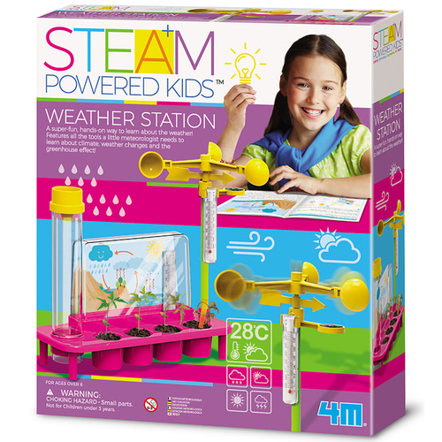 4M STEAM 수입 장난감 기상 과학 실험 세트 대중 과학 퍼즐 종합 교육 장난감